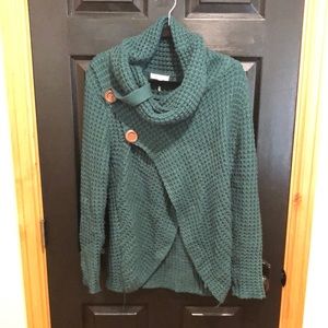 Green Cowlneck Sweater
